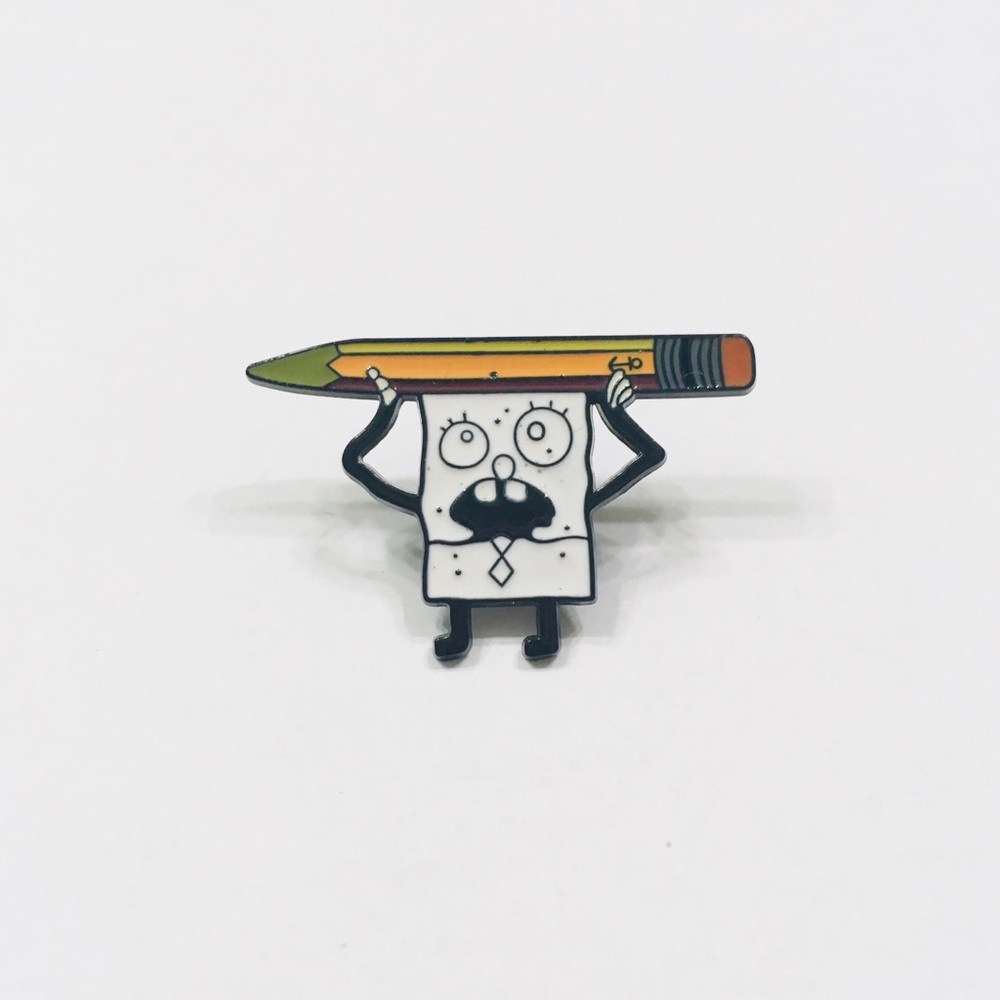 Sponge bob Doodle bob enamel pin brooch